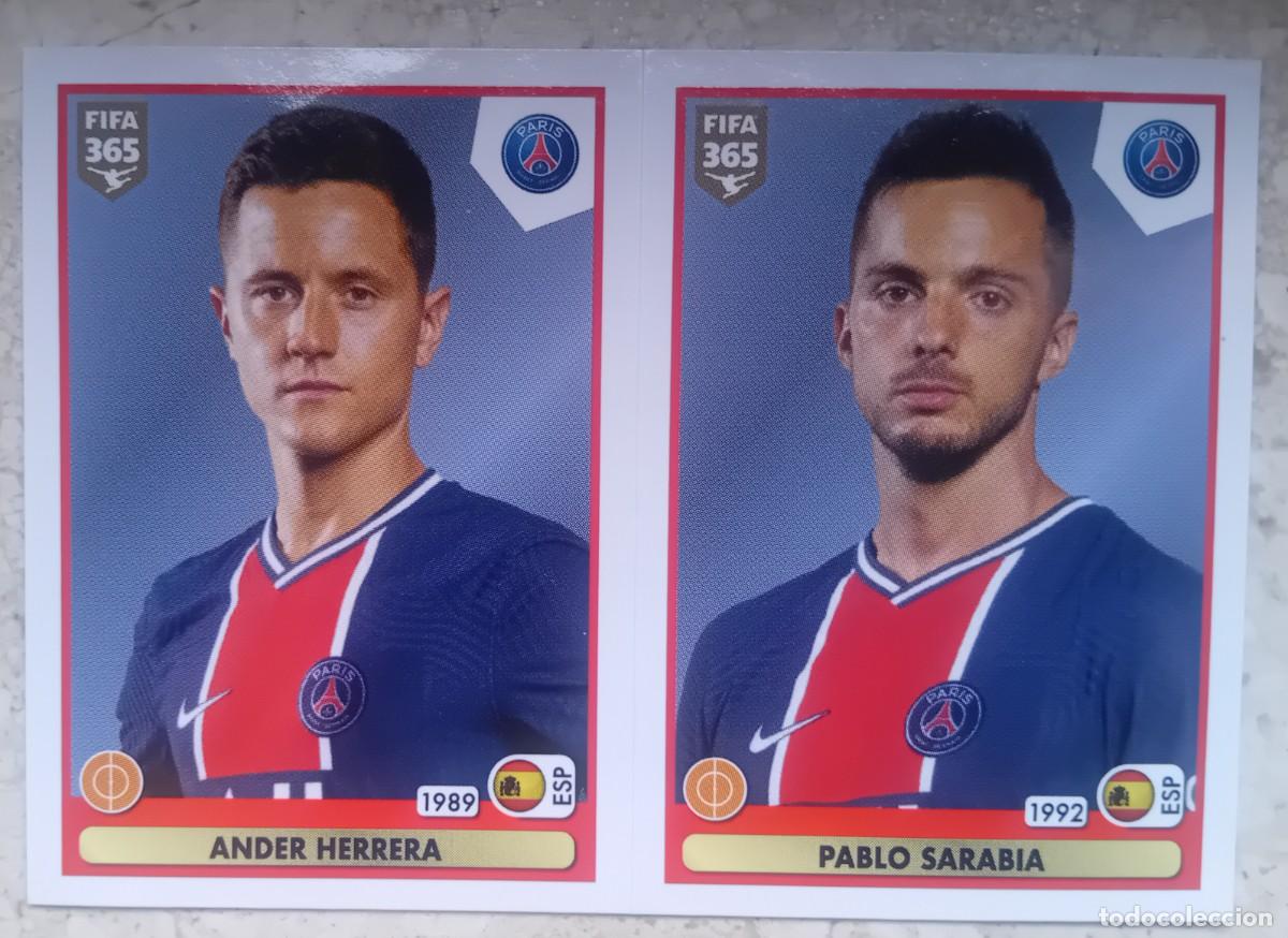 Cromos de f&uacute;tbol: Figurina Panini 2020-21 Cromo Fifa 365 2021 Herrera Sarabia PSG n 305