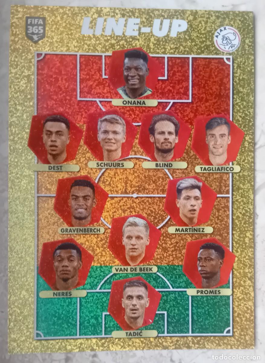 Cromos de f&uacute;tbol: Figurina Panini 2020-21 Cromo Fifa 365 2021 Line Up Ajax n 317 Gravenberch Tadic