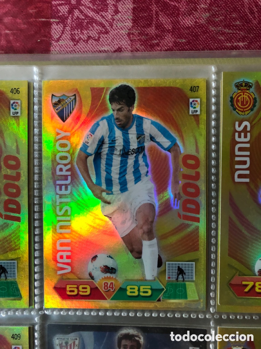 Cromos de f&uacute;tbol: Adrenalyn 2011 2012 11 12 panini Van Nistelrooy idolo n&deg; 407 Malaga