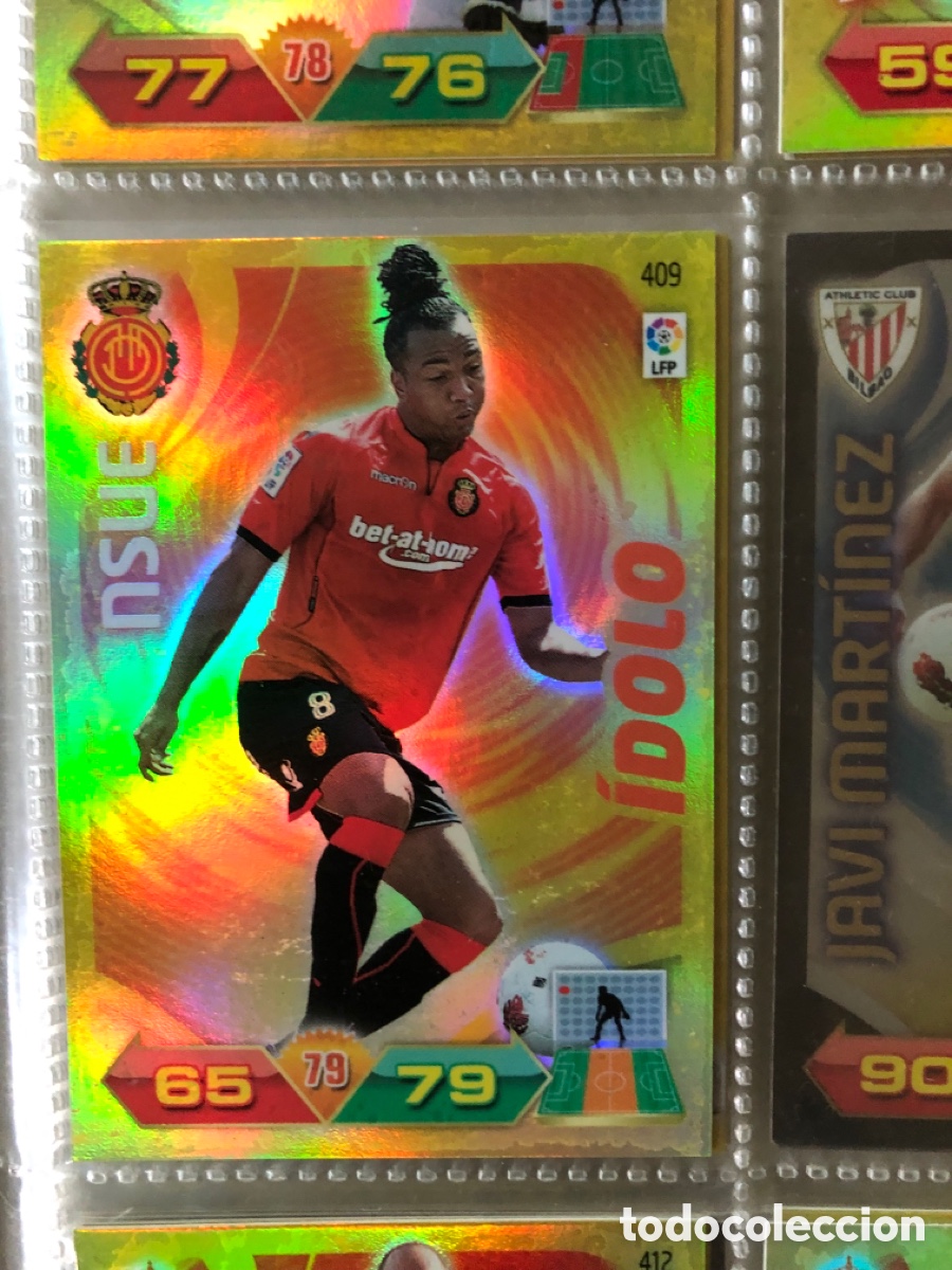 Cromos de f&uacute;tbol: Nsue &Iacute;dolo N&ordm; 409 RCD Mallorca La Liga BBVA Adrenalyn XL 2011 2012 Panini 11 12