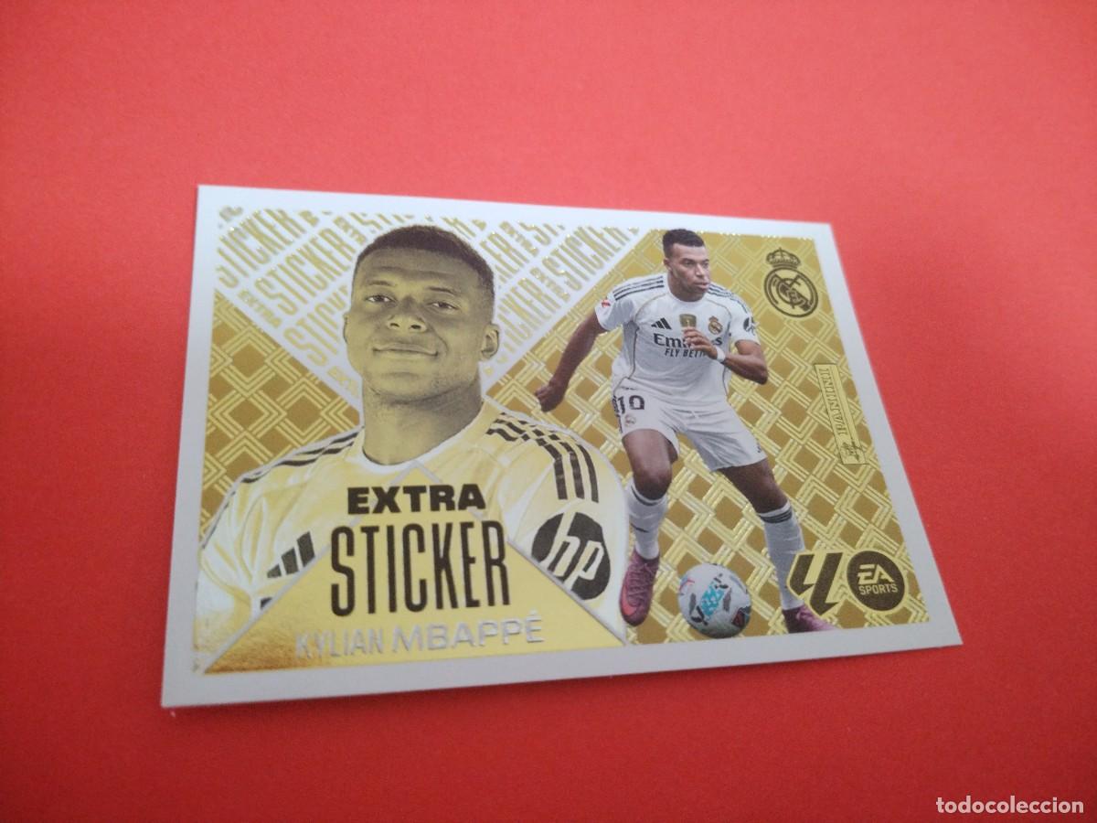 Cromos de f&uacute;tbol: LIGA ESTE 2026 2027 EXTRA STICKER ORO MBAPPE