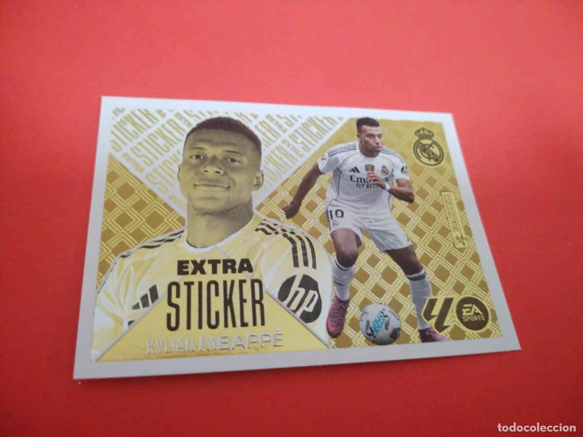 Cromos de f&uacute;tbol: LIGA ESTE 2026 2027 EXTRA STICKER ORO MBAPPE