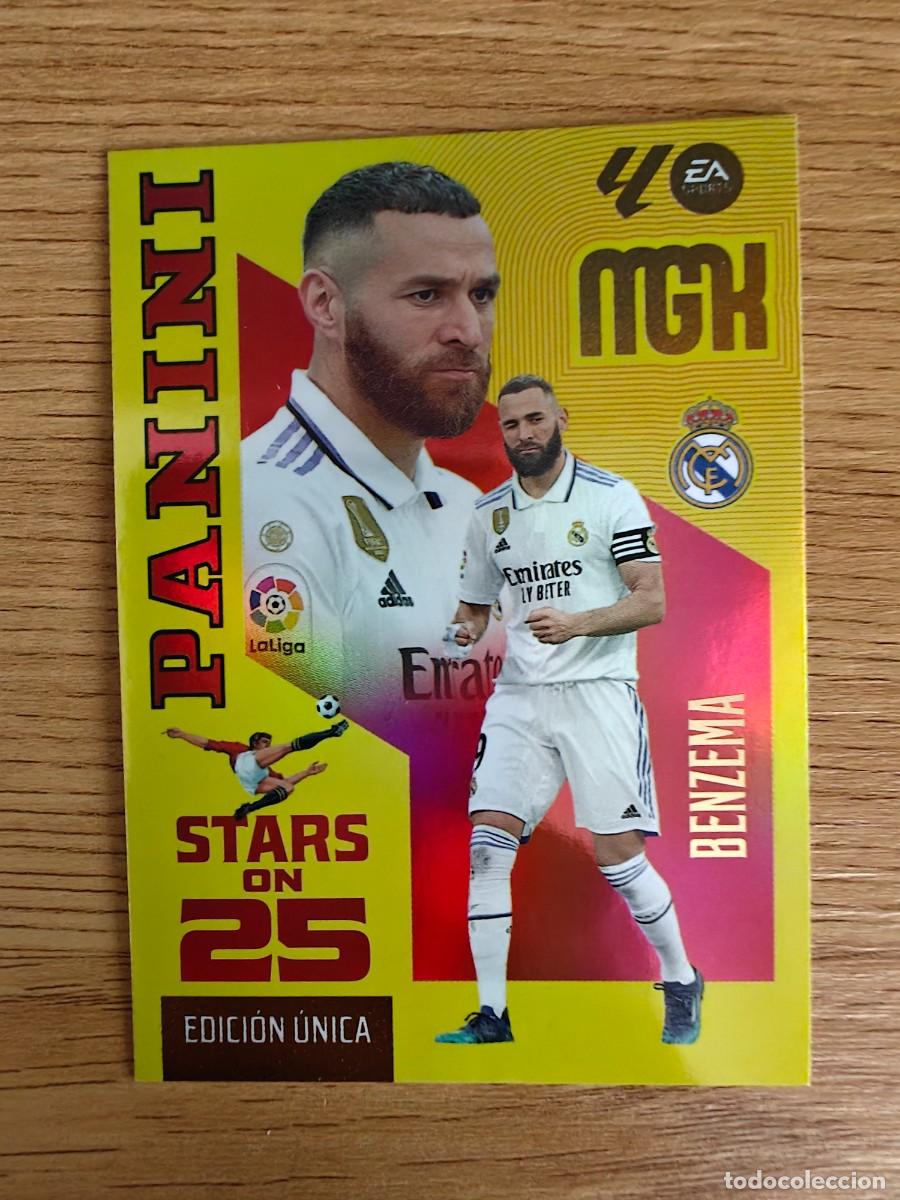 Cromos de f&uacute;tbol: Benzema 441 Megacracks 26 27 Stars on 25 Real Madrid Edici&oacute;n Unica 2026 2027