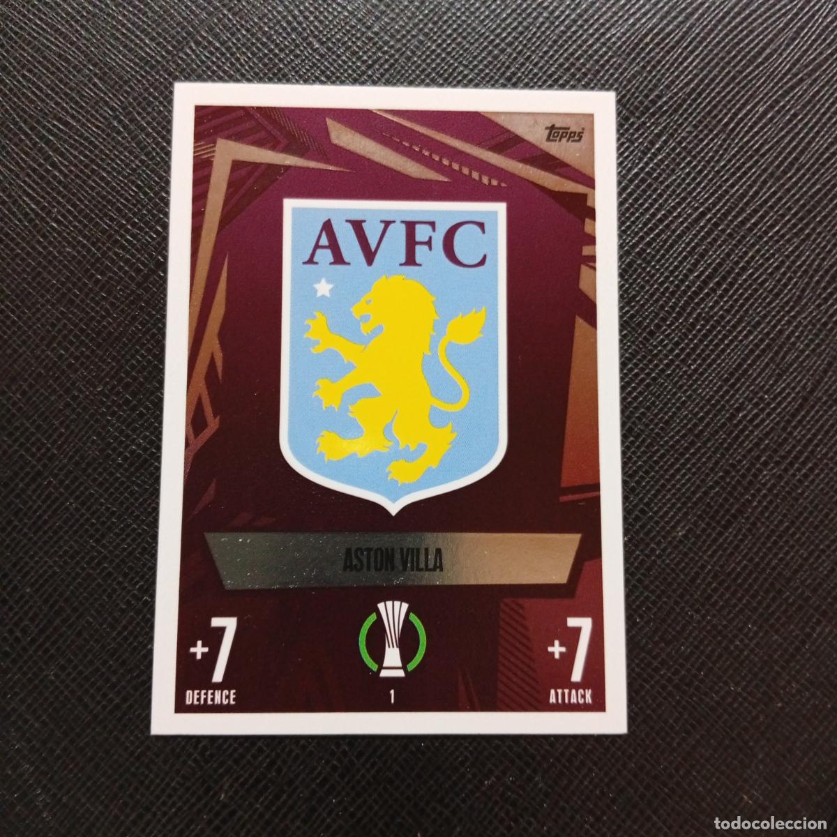 Cromos de f&uacute;tbol: 1 ASTON VILLA ESCUDO TOPPS MATCH ATTAX 2023 2124 FUTBOL CROMO 23 24 - A217 PG1