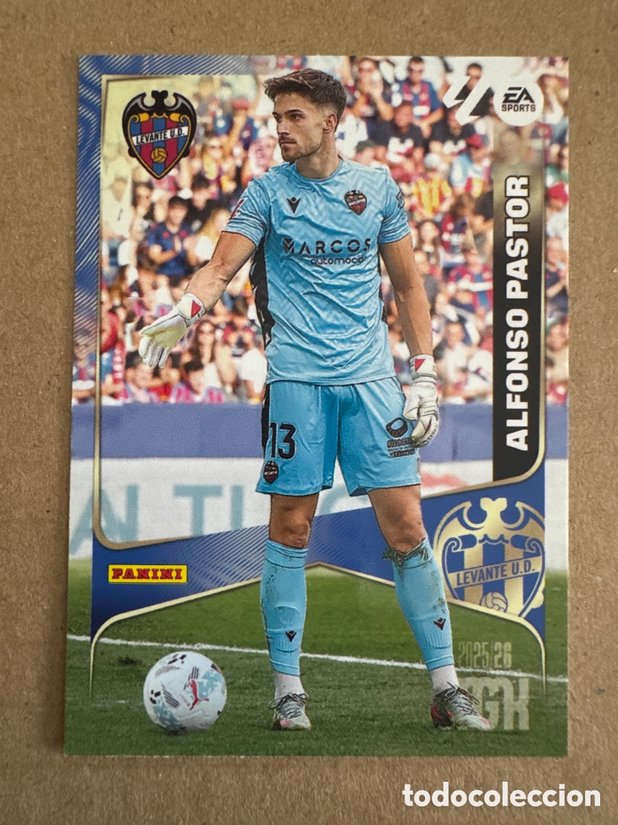 Cromos de f&uacute;tbol: # 201 Alfonso Pastor Levante Segunda 2 edici&oacute;n Megacracks 25 26 2025 2026 2&ordf; MGK