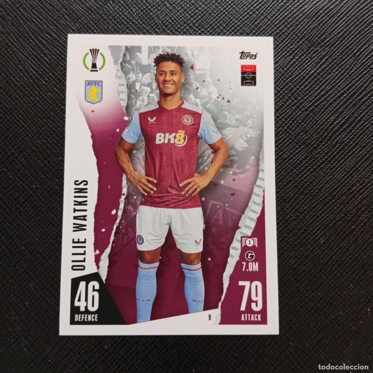 Cromos de f&uacute;tbol: 9 OLLIE WATKINS ASTON VILLA TOPPS MATCH ATTAX 2023 2124 FUTBOL CROMO 23 24 - A217 PG1