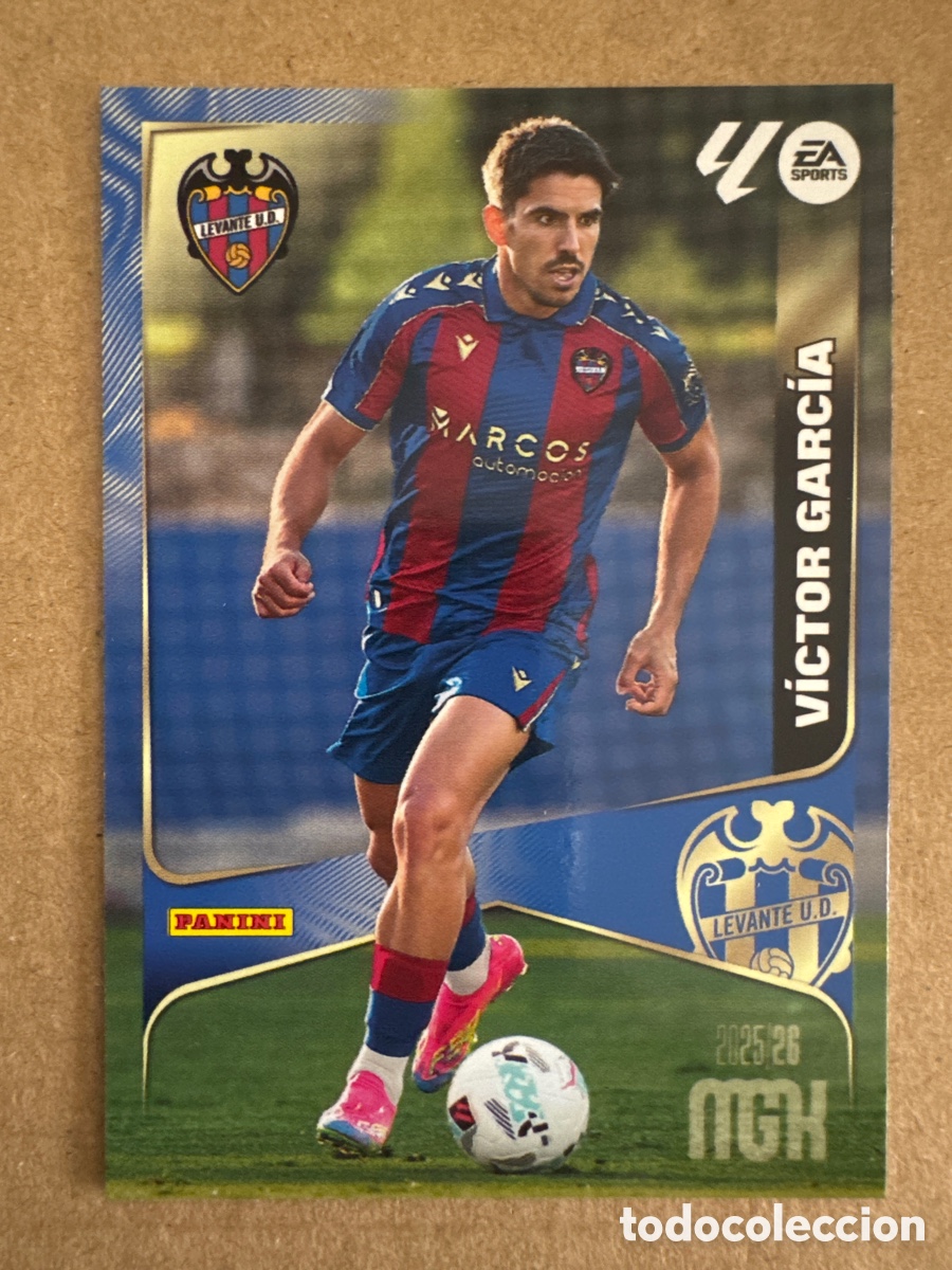 Cromos de f&uacute;tbol: # 208 Victor Garc&iacute;a Levante Segunda 2 edici&oacute;n Megacracks 25 26 2025 2026 2&ordf; MGK