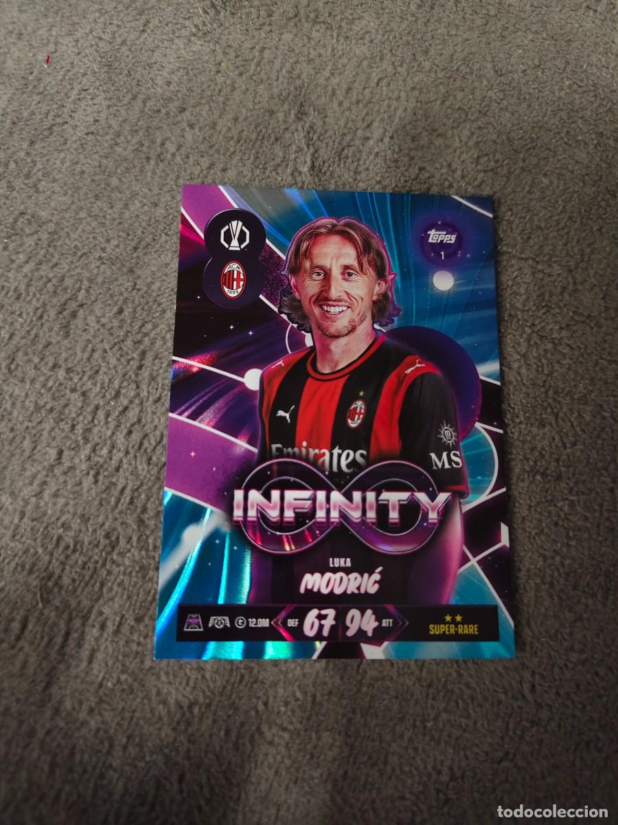 Cromos de f&uacute;tbol: 1 MATCH ATTAX 26/27 LUKA MODRIĆ AC MILAN INFINITY 2026 2027 TOPPS UCC AAU