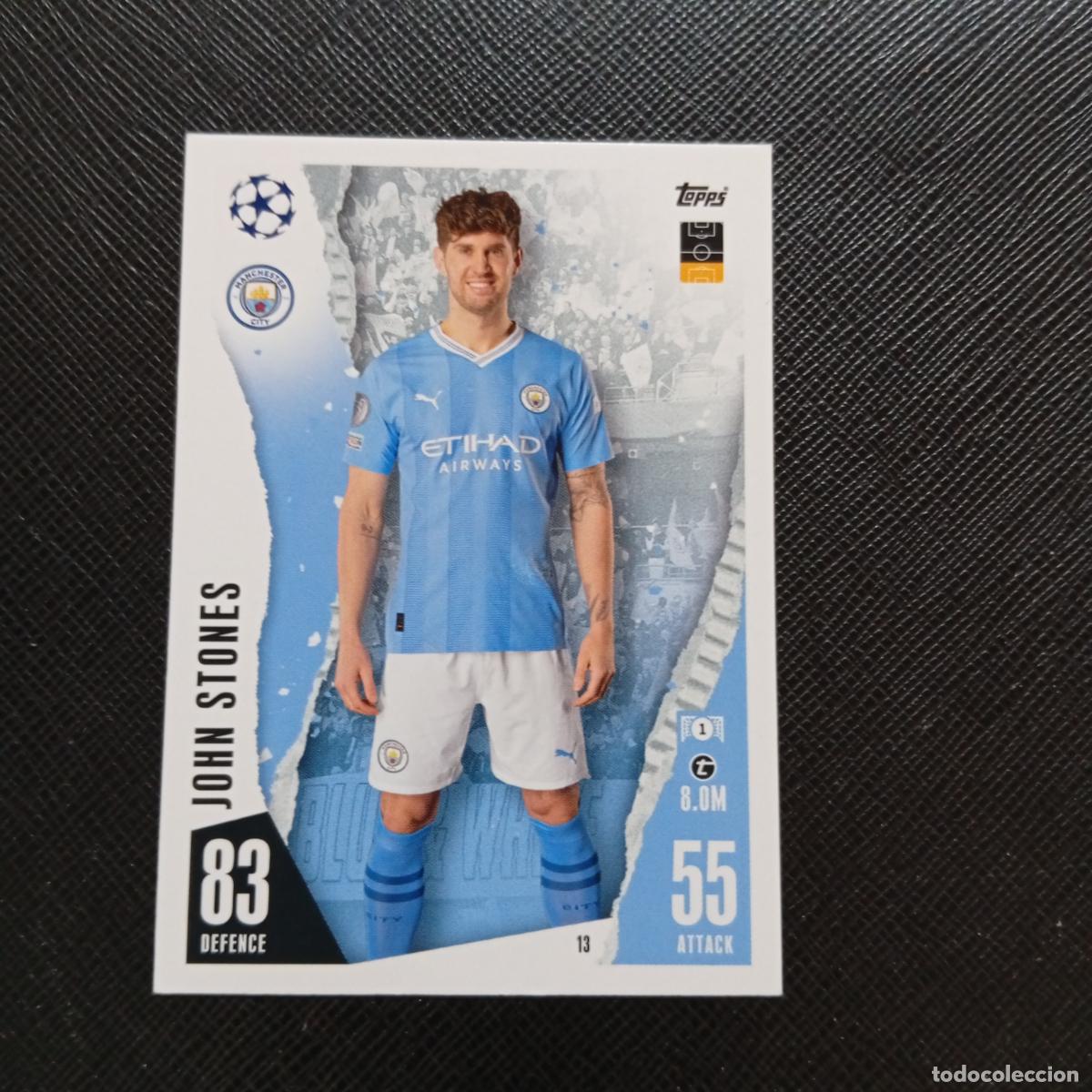 Cromos de f&uacute;tbol: 13 JOHN STONES MANCHESTER CITY TOPPS MATCH ATTAX 2023 2024 FUTBOL CROMO 23 24 - A217 PG2