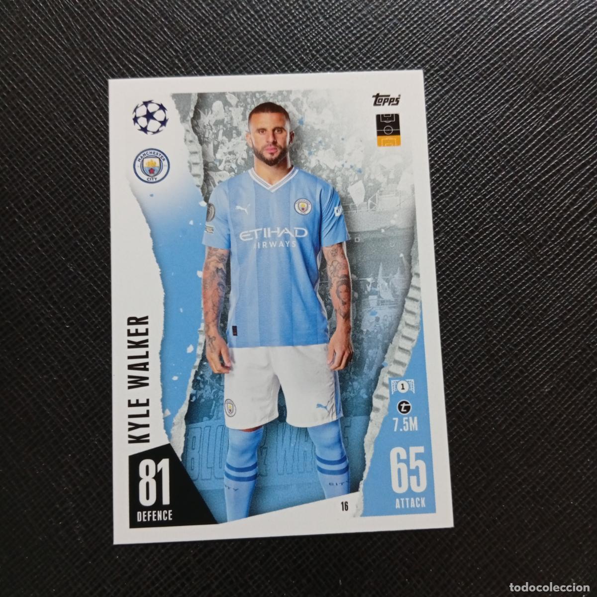 Cromos de Futebol: 16 KYLE WALKER MANCHESTER CITY TOPPS MATCH ATTAX 2023 2024 FUTBOL CROMO 23 24 - A217 PG2