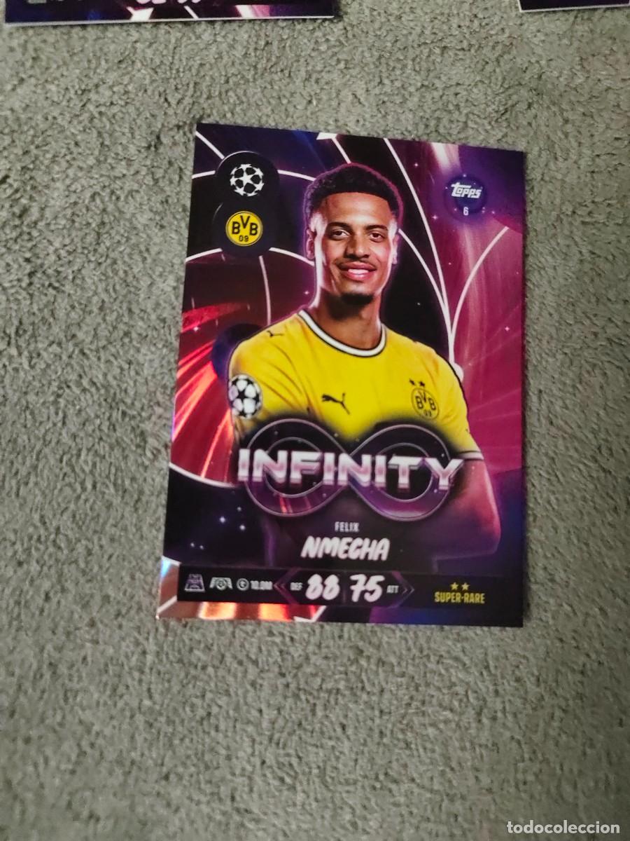 Cromos de Futebol: 6 MATCH ATTAX 26/27 FELIX NMECHA BORUSSIA DORTMUND INFINITY 2026 2027 TOPPS UCC AAU