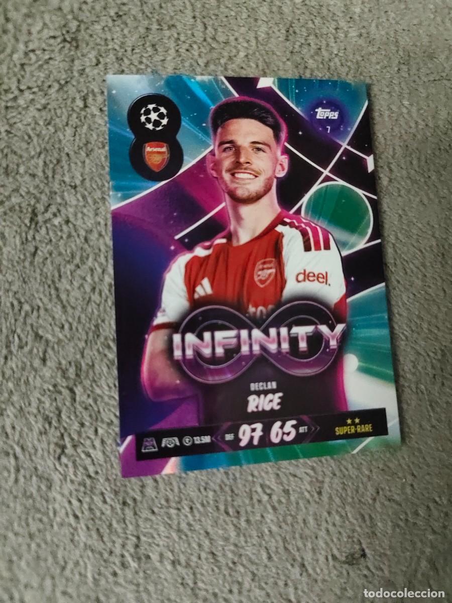 Cromos de f&uacute;tbol: 7 MATCH ATTAX 26/27 DECLAN RICE ARSENAL INFINITY 2026 2027 TOPPS UCC AAU
