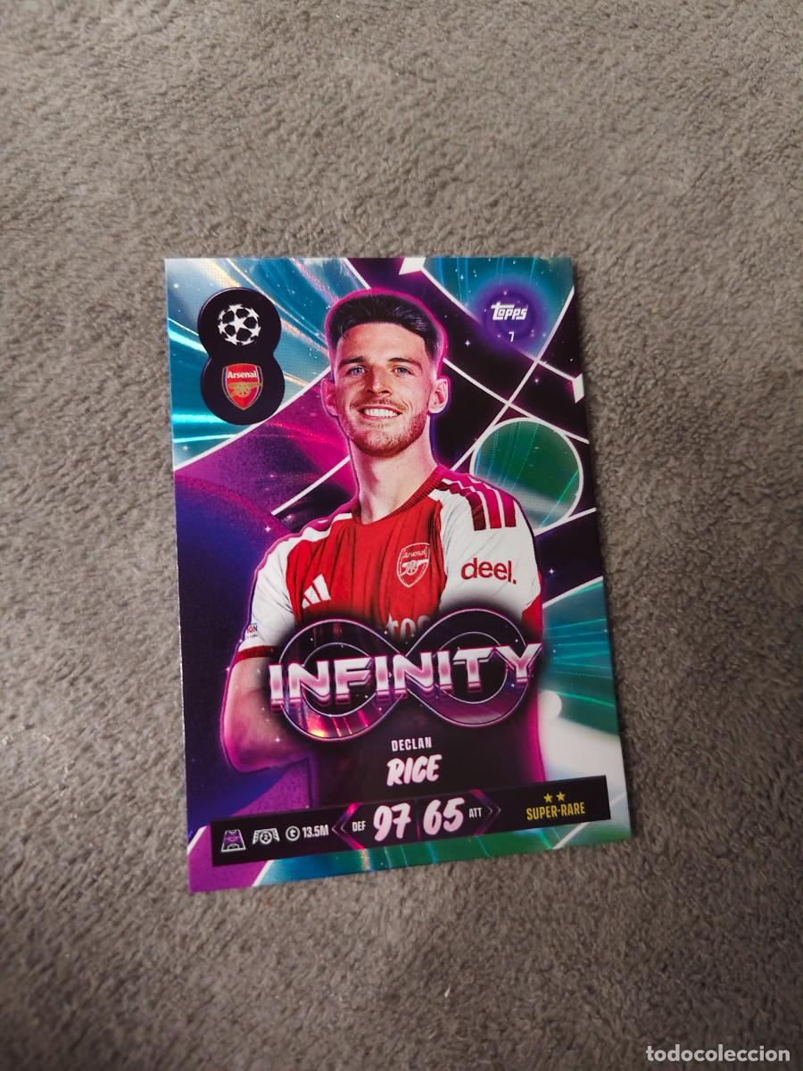 Cromos de f&uacute;tbol: 7 MATCH ATTAX 26/27 DECLAN RICE ARSENAL INFINITY 2026 2027 TOPPS UCC AAU