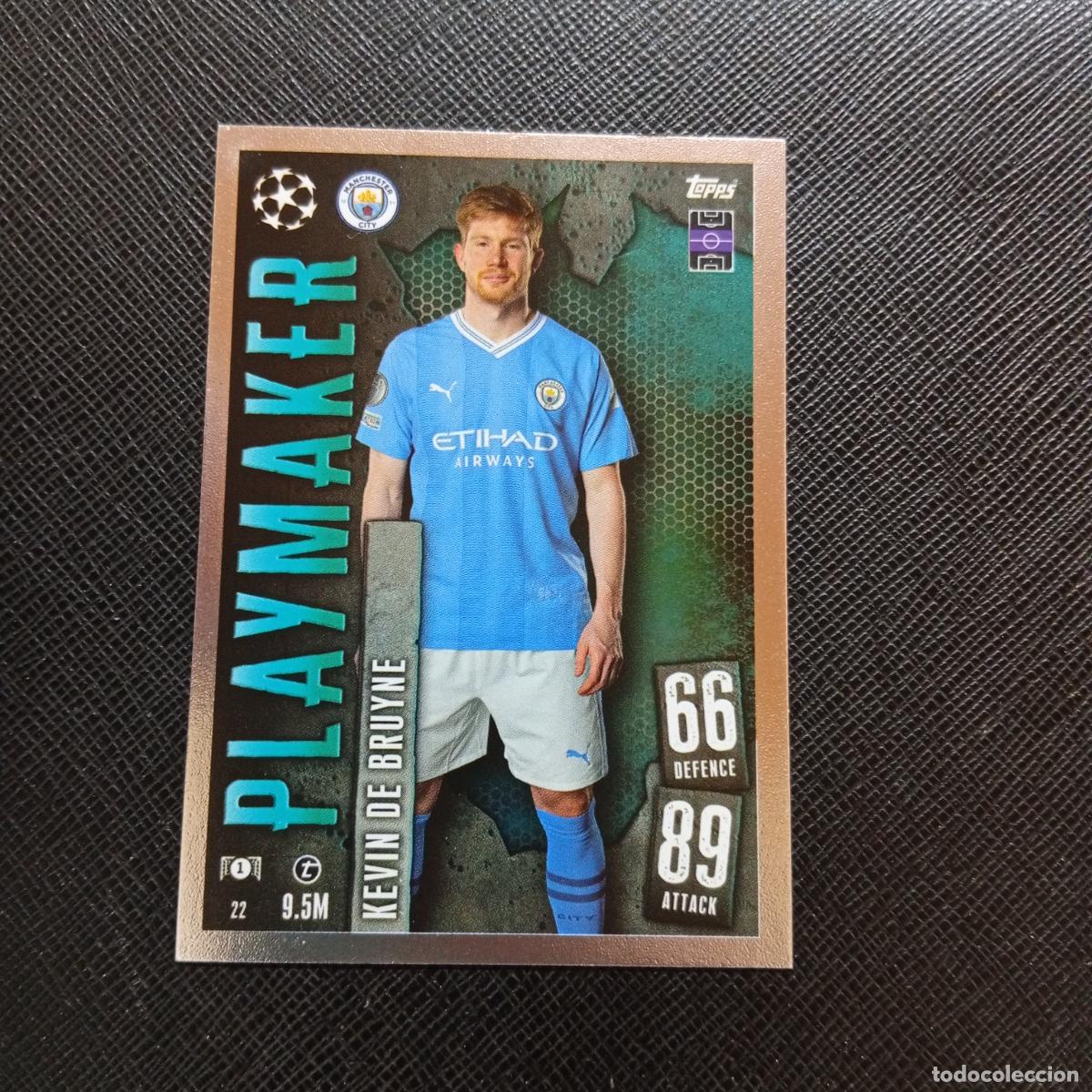 Cromos de f&uacute;tbol: 22 KEVIN DE BRUYNE MANCHESTER CITY TOPPS MATCH ATTAX 2023 2124 FUTBOL CROMO 23 24 - A217 PG3