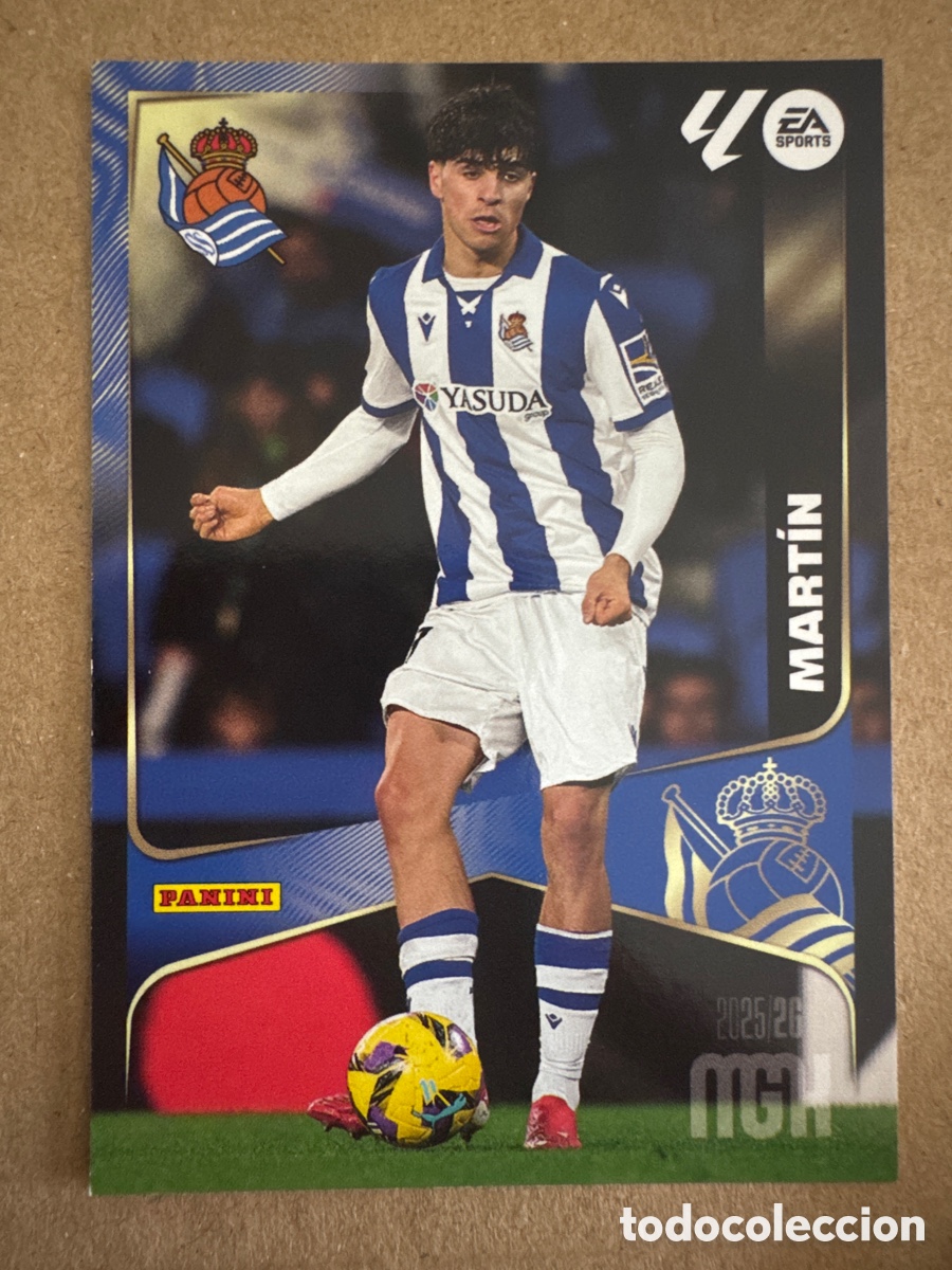 Cromos de f&uacute;tbol: # 311 Jon Mart&iacute;n Real Sociedad Segunda 2 edici&oacute;n Megacracks 25 26 2025 2026 2&ordf; MGK
