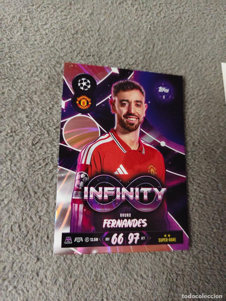 Cromos de f&uacute;tbol: 9 MATCH ATTAX 26/27 BRUNO FERNANDES MANCHESTER UNITED INFINITY 2026 2027 TOPPS UCC AAU
