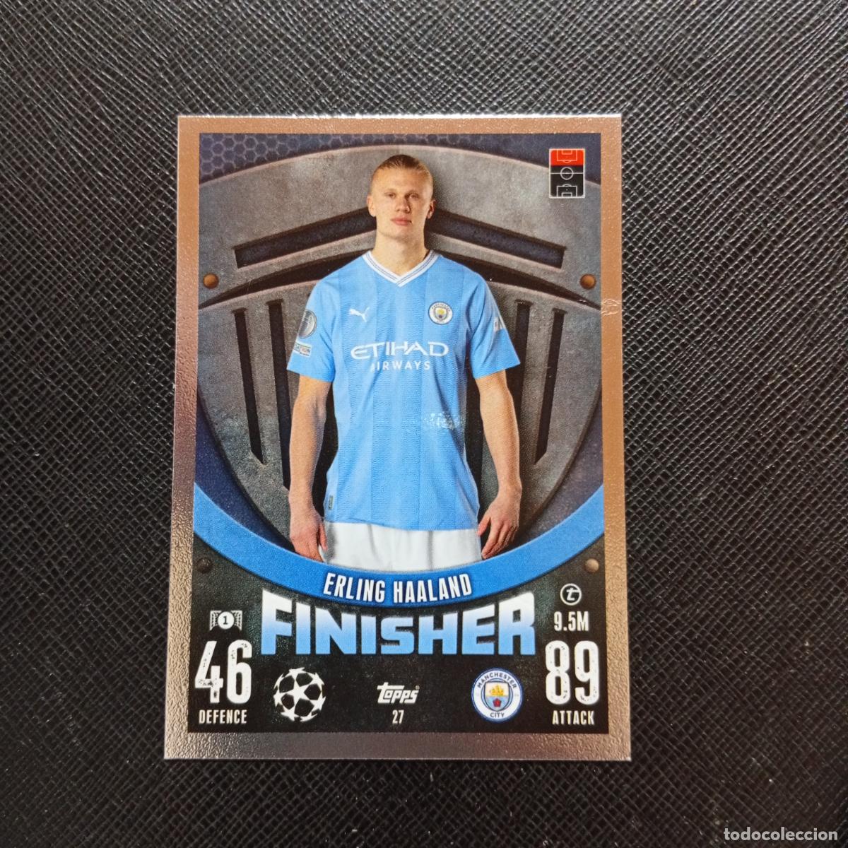 Cromos de f&uacute;tbol: 27 HAALAND MANCHESTER CITY TOPPS MATCH ATTAX 2023 2024 FUTBOL CROMO 23 24 - A217 PG3