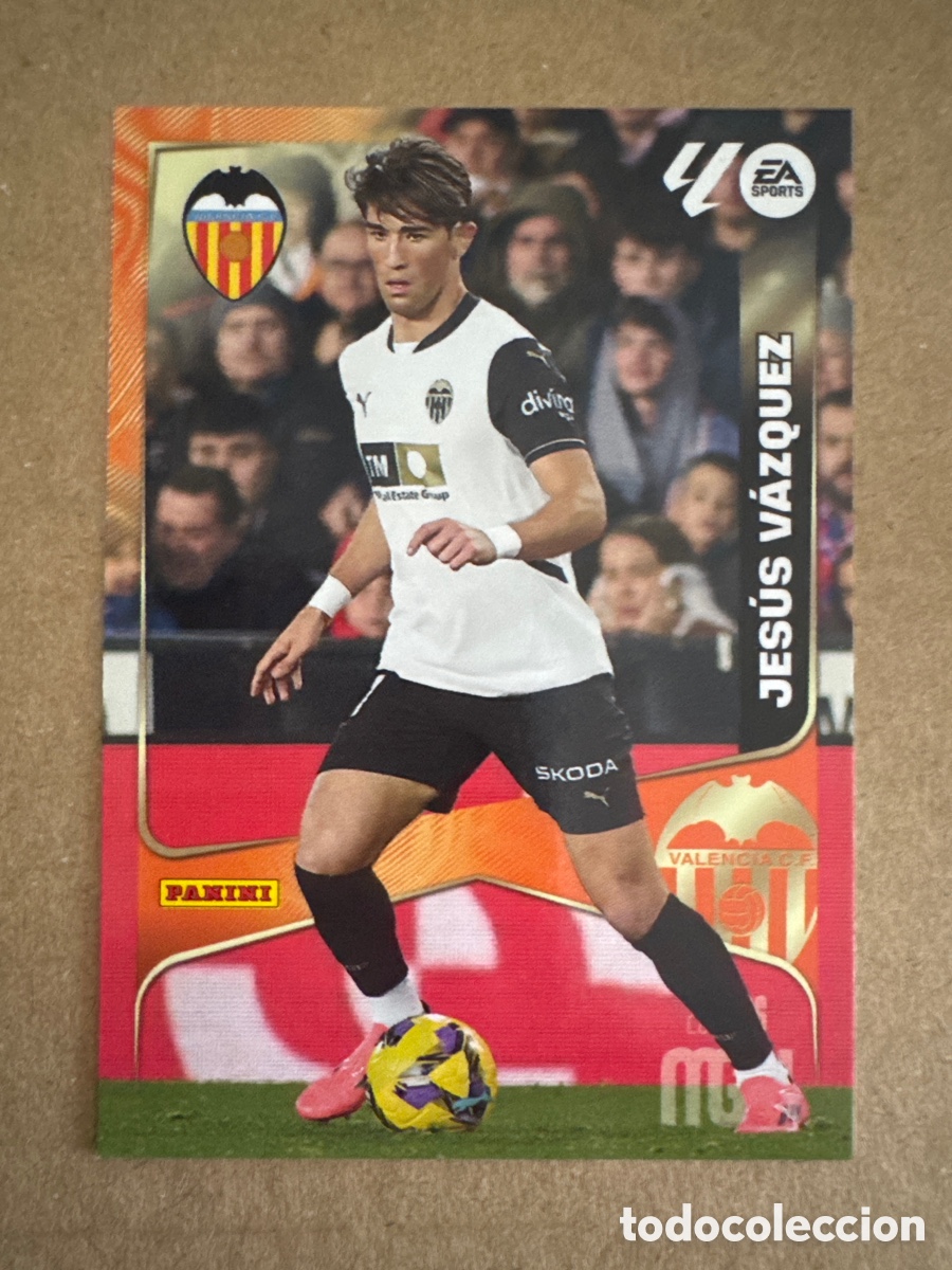 Cromos de f&uacute;tbol: # 352 Jes&uacute;s V&aacute;zquez Valencia Segunda 2 edici&oacute;n Megacracks 25 26 2025 2026 2&ordf; MGK