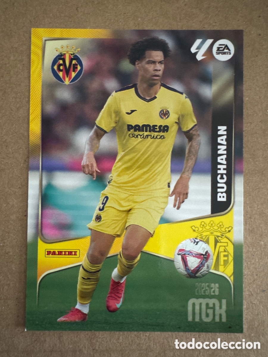 Football Stickers: # 373 Buchanan Villarreal Segunda 2 edici&oacute;n Megacracks 25 26 2025 2026 2&ordf; MGK