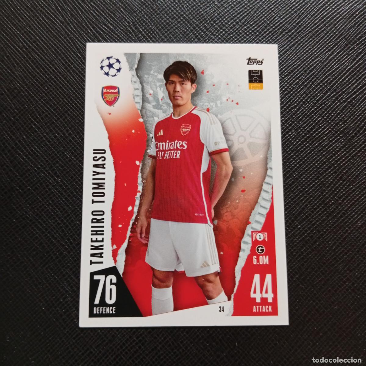 Cromos de f&uacute;tbol: 34 TOMIYASU ARSENAL TOPPS MATCH ATTAX 2023 2024 FUTBOL CROMO 23 24 - A217 PG4