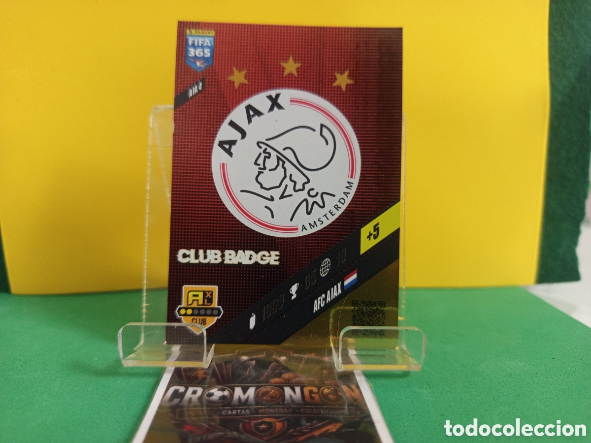 Figurine di Calcio: ❇️ CROMO ⚽ 4 ESCUDO AJAX - ADRENALYN XL FIFA 365 2024 (PANINI) ❇️