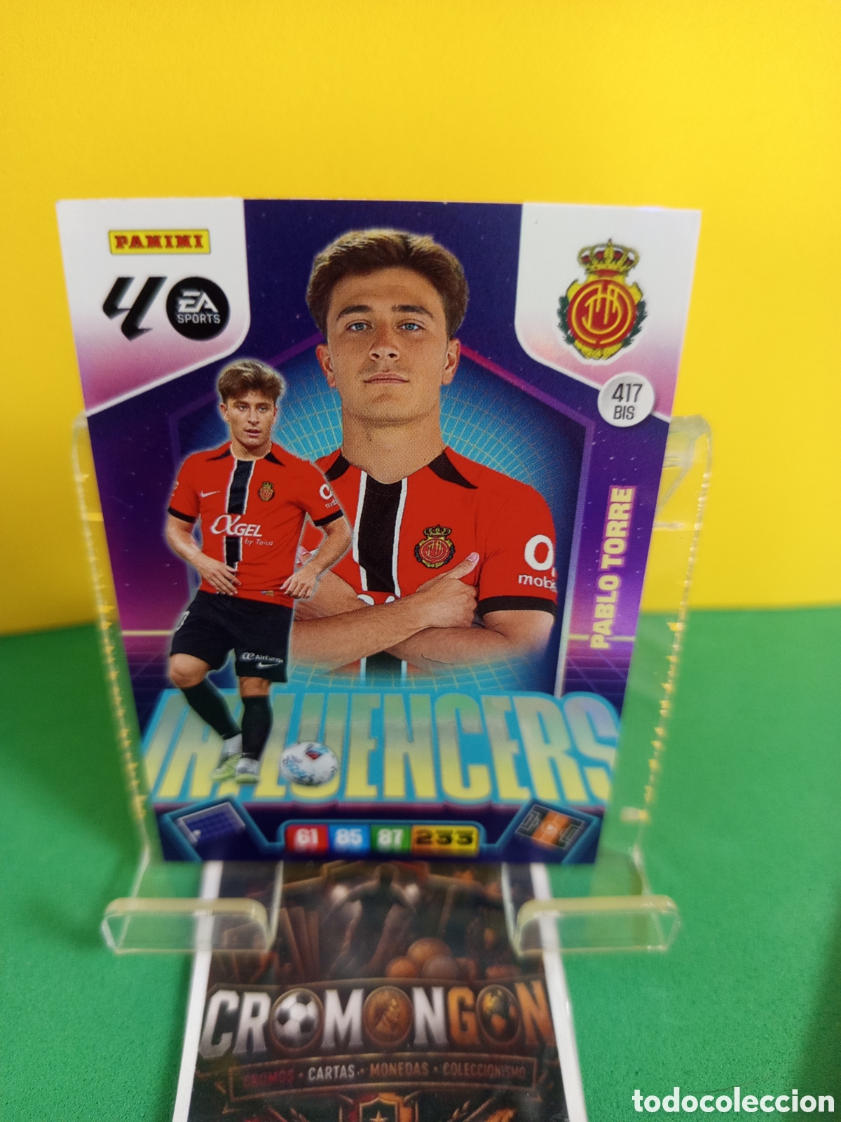 Cromos de f&uacute;tbol: ❇️ CROMO ⚽ CARD 417 BIS PABLO TORRE -INFLUENCERS- (MALLORCA) ADRENALYN XL 2025/26 (PANINI) ❇️