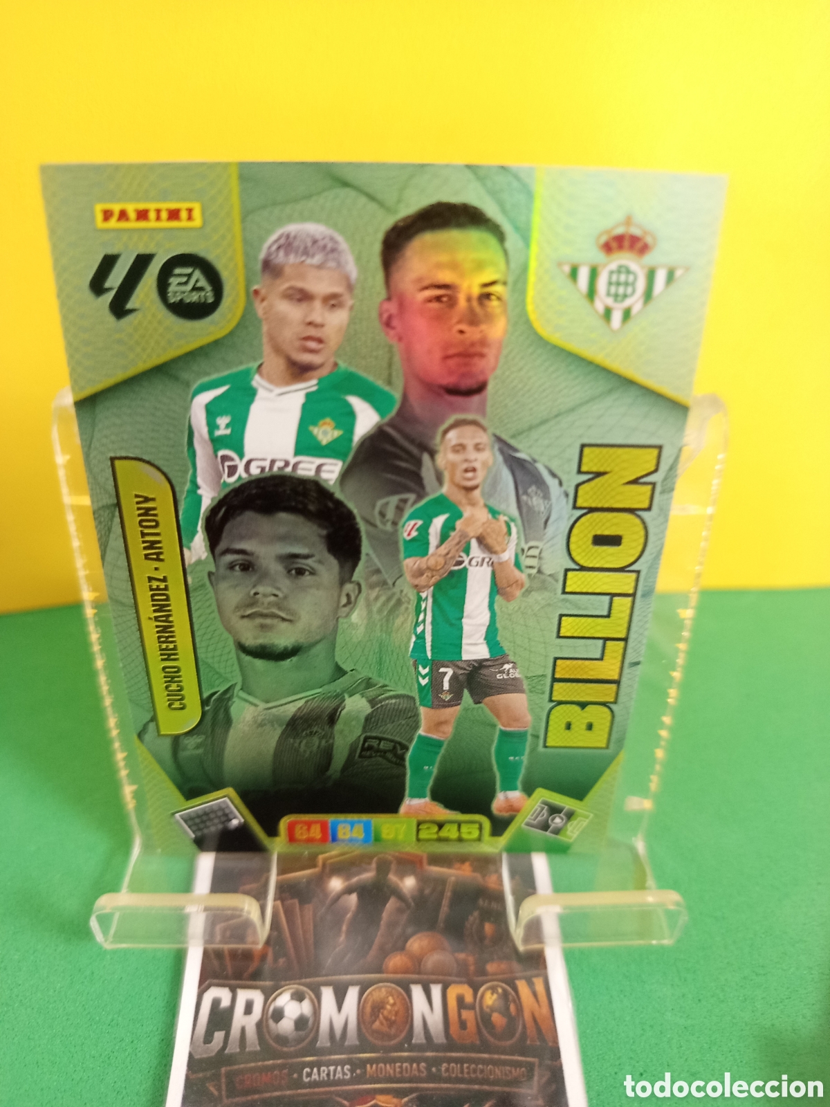 Cromos de f&uacute;tbol: ❇️ CROMO ⚽ CARD CUCHO HERN&Aacute;NDEZ - ANTONY LIMITADA BILLION- (R. BETIS) ADRENALYN XL LIGA 25 26 ❇️