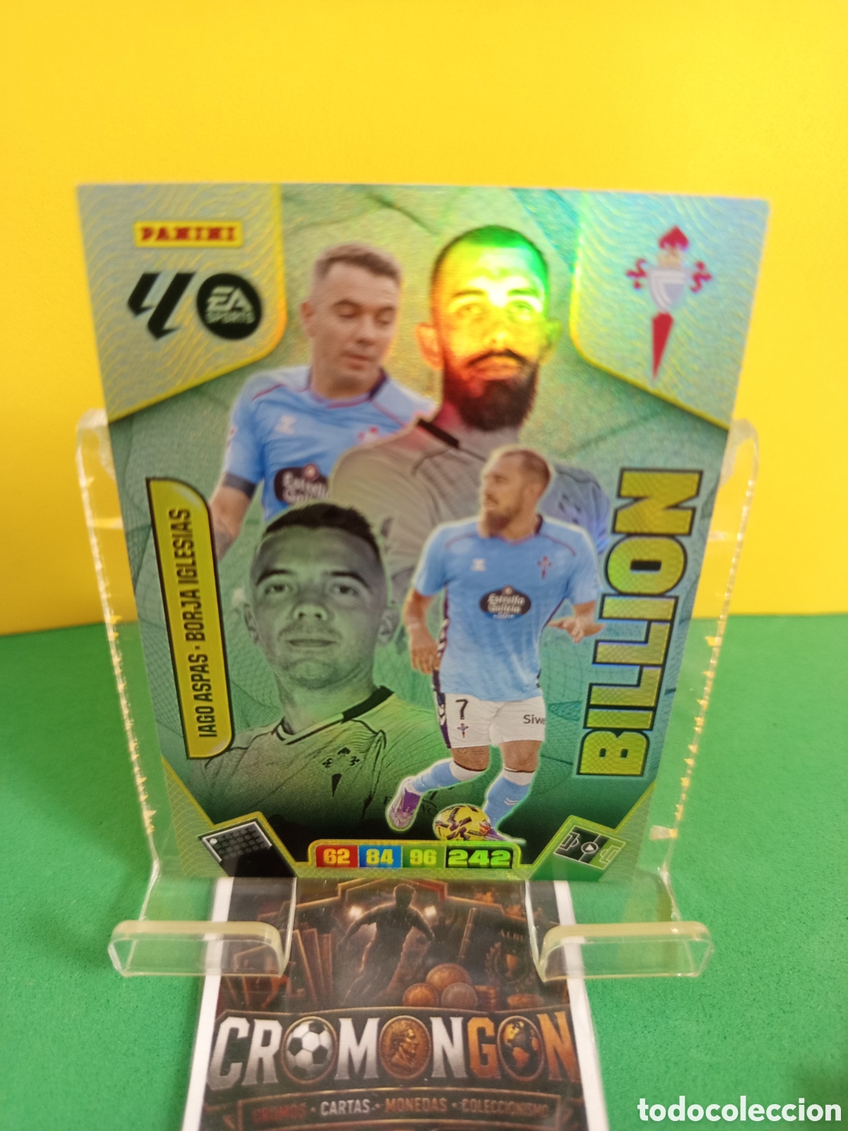 Cromos de f&uacute;tbol: ❇️ CROMO ⚽ CARD IAGO ASPAS - BORJA IGLESIAS -EDICION LIMITADA BILLION CELTA ADRENALYN XL 25 26 ❇️