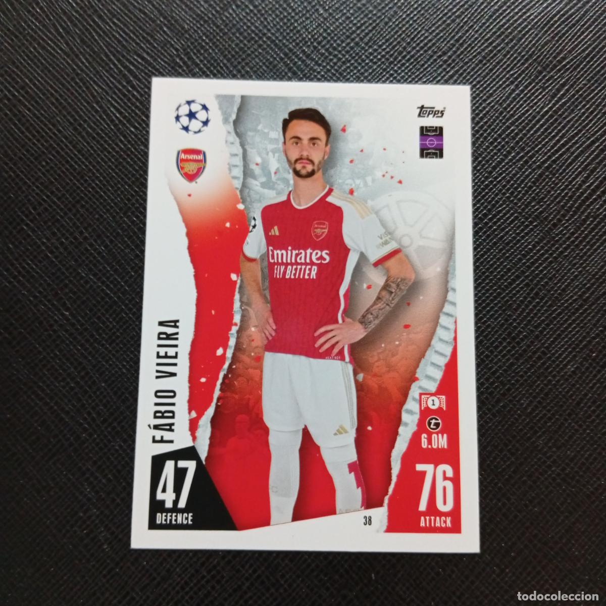 Cromos de f&uacute;tbol: 38 FABIO VIEIRA ARSENAL TOPPS MATCH ATTAX 2023 2024 FUTBOL CROMO 23 24 - A217 PG5