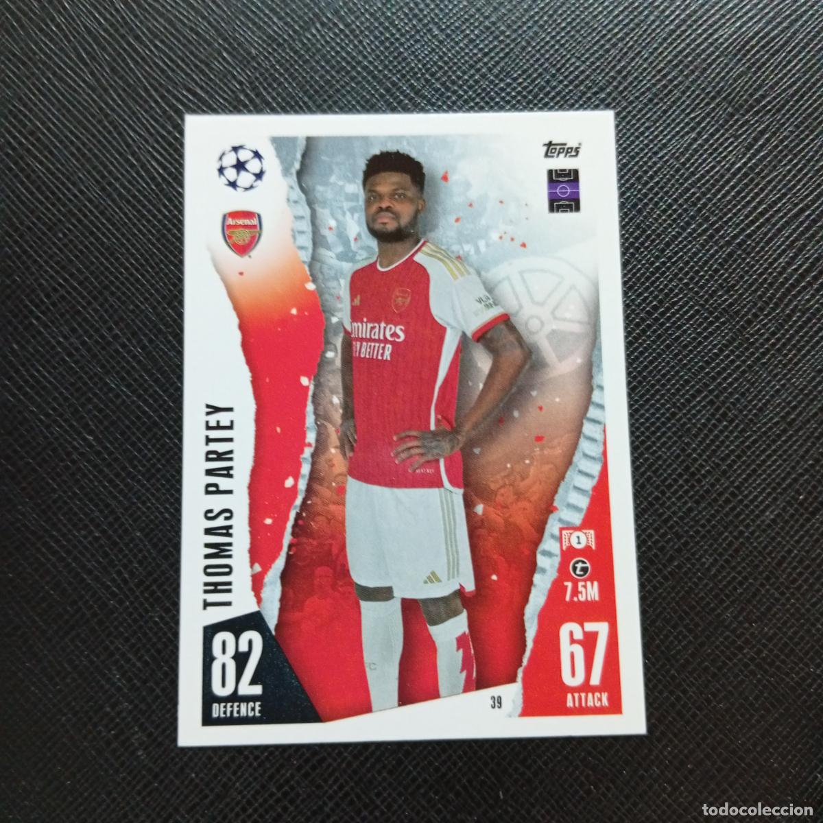 Cromos de f&uacute;tbol: 39 THOMAS PARTEY ARSENAL TOPPS MATCH ATTAX 2023 2024 FUTBOL CROMO 23 24 - A217 PG5
