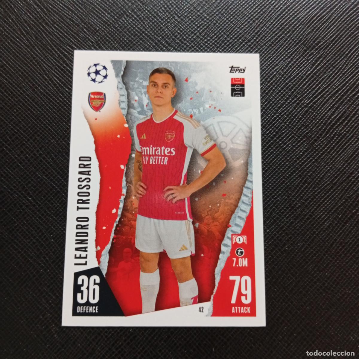 Cromos de f&uacute;tbol: 42 TROSSARD ARSENAL TOPPS MATCH ATTAX 2023 2024 FUTBOL CROMO 23 24 - A217 PG5