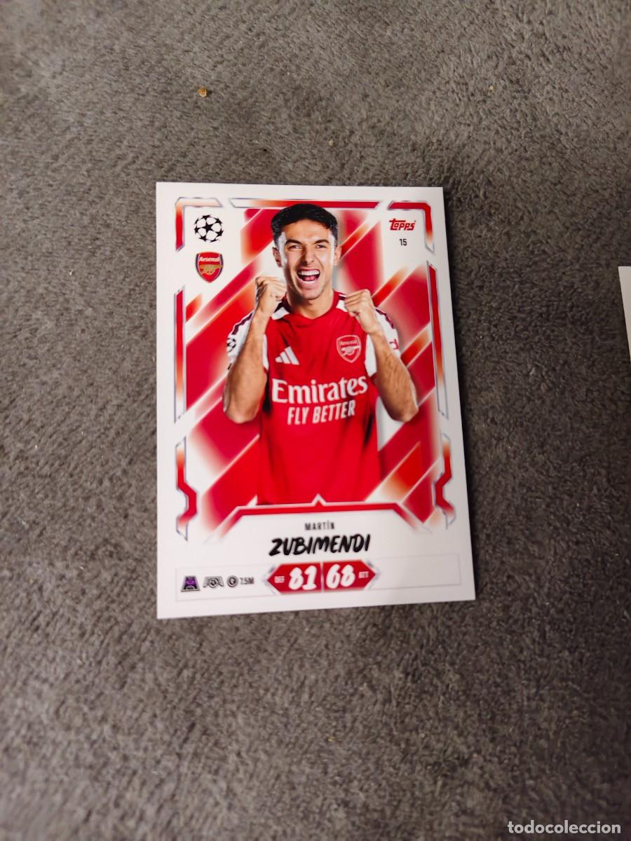 Cartes &agrave; collectionner de Football: 15 MATCH ATTAX 26/27 MARTIN ZUBIMENDI ARSENAL BASE CARD 2026 2027 TOPPS UCC AAU