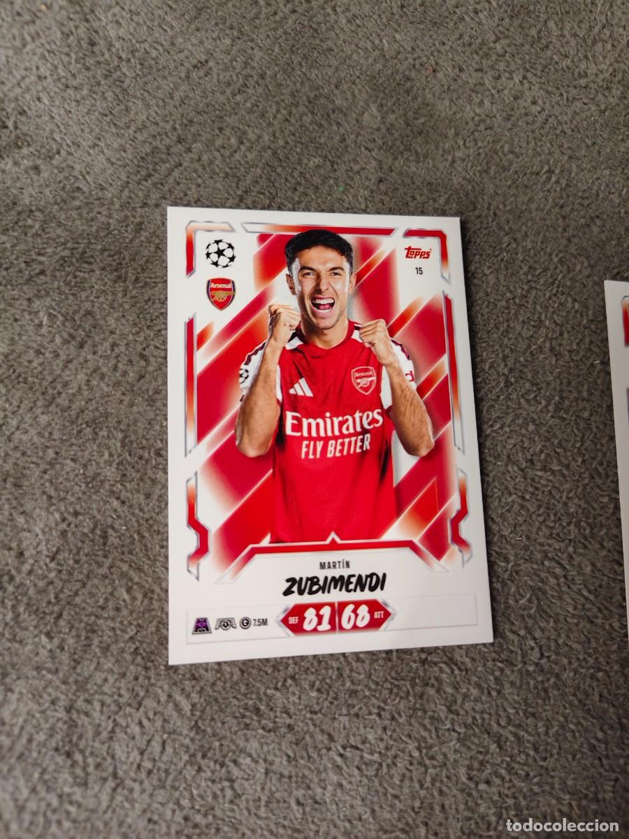 Cartes &agrave; collectionner de Football: 15 MATCH ATTAX 26/27 MARTIN ZUBIMENDI ARSENAL BASE CARD 2026 2027 TOPPS UCC AAU