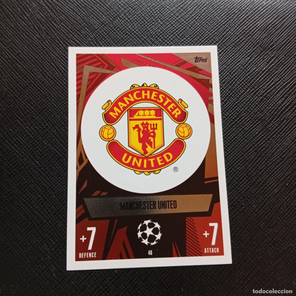 Cartes &agrave; collectionner de Football: 46 ESCUDO MANCHESTER UNITED TOPPS MATCH ATTAX 2023 2024 FUTBOL CROMO 23 24 - A217 PG5