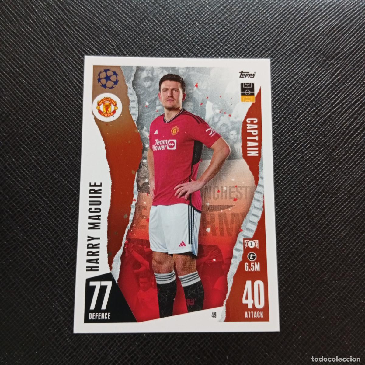 Cromos de f&uacute;tbol: 49 MAGUIRE MANCHESTER UNITED TOPPS MATCH ATTAX 2023 2024 FUTBOL CROMO 23 24 - A217 PG5