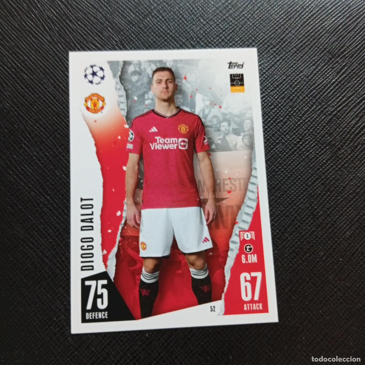 Cromos de f&uacute;tbol: 52 DIOGO DALOT MANCHESTER UNITED TOPPS MATCH ATTAX 2023 2024 FUTBOL CROMO 23 24 - A217 PG5