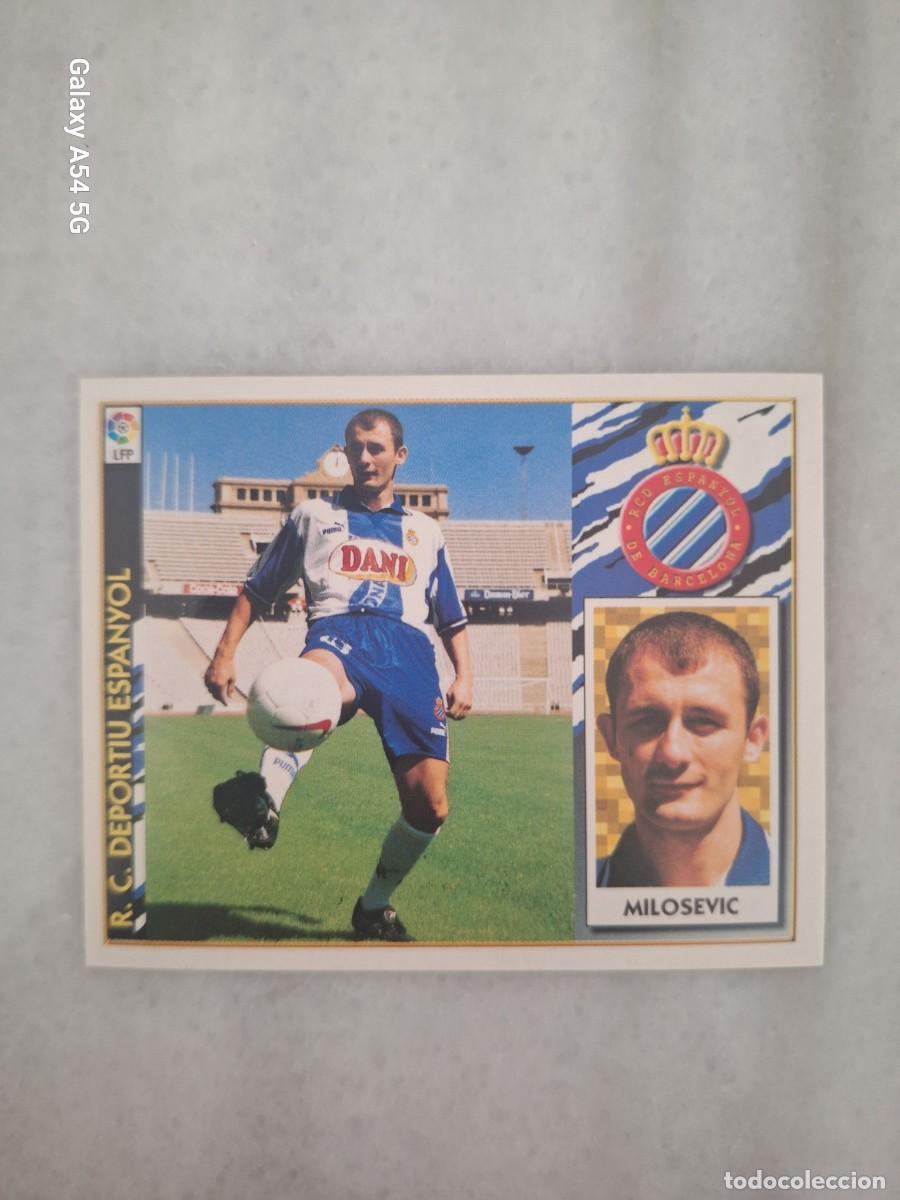 Cromos de f&uacute;tbol: FICHAJE 4 BIS MILOSEVIC ESPA&Ntilde;OL ESTE 97 98