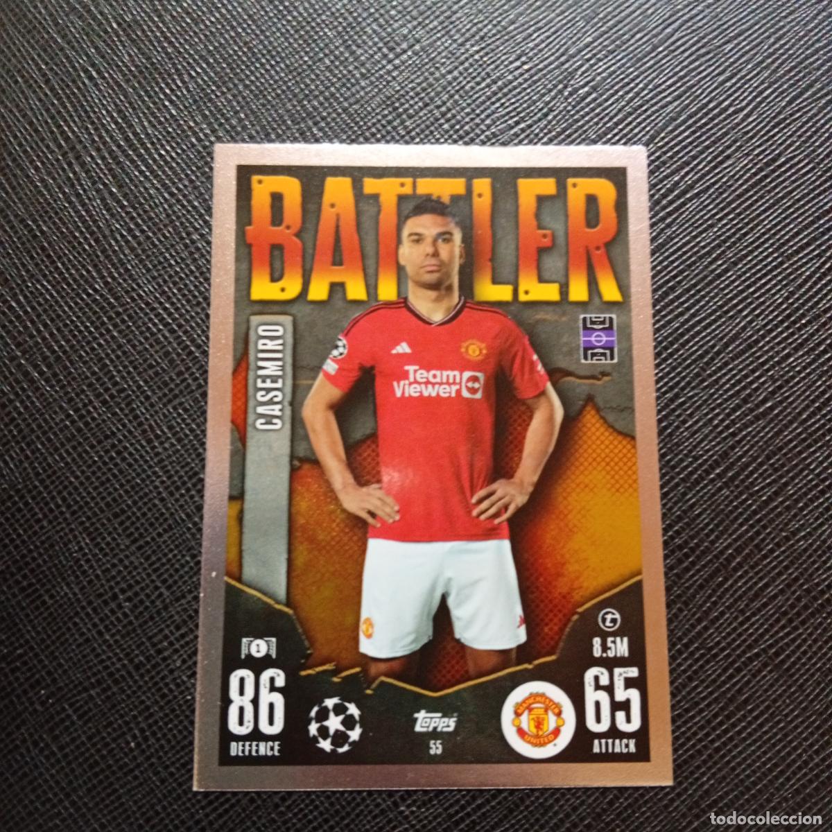 Cromos de f&uacute;tbol: 55 CASEMIRO MANCHESTER UNITED TOPPS MATCH ATTAX 2023 2024 FUTBOL CROMO 23 24 - A217 PG7