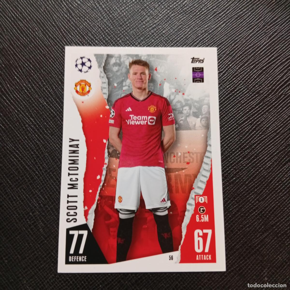 Cromos de f&uacute;tbol: 56 McTOMINAY MANCHESTER UNITED TOPPS MATCH ATTAX 2023 2024 FUTBOL CROMO 23 24 - A217 PG7