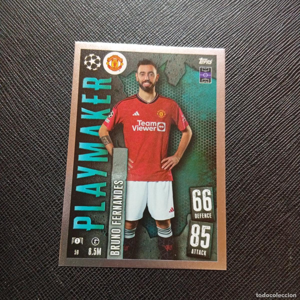 Cromos de f&uacute;tbol: 59 BRUNO FERNANDES MANCHESTER UNITED TOPPS MATCH ATTAX 2023 2024 FUTBOL CROMO 23 24 - A217 PG7