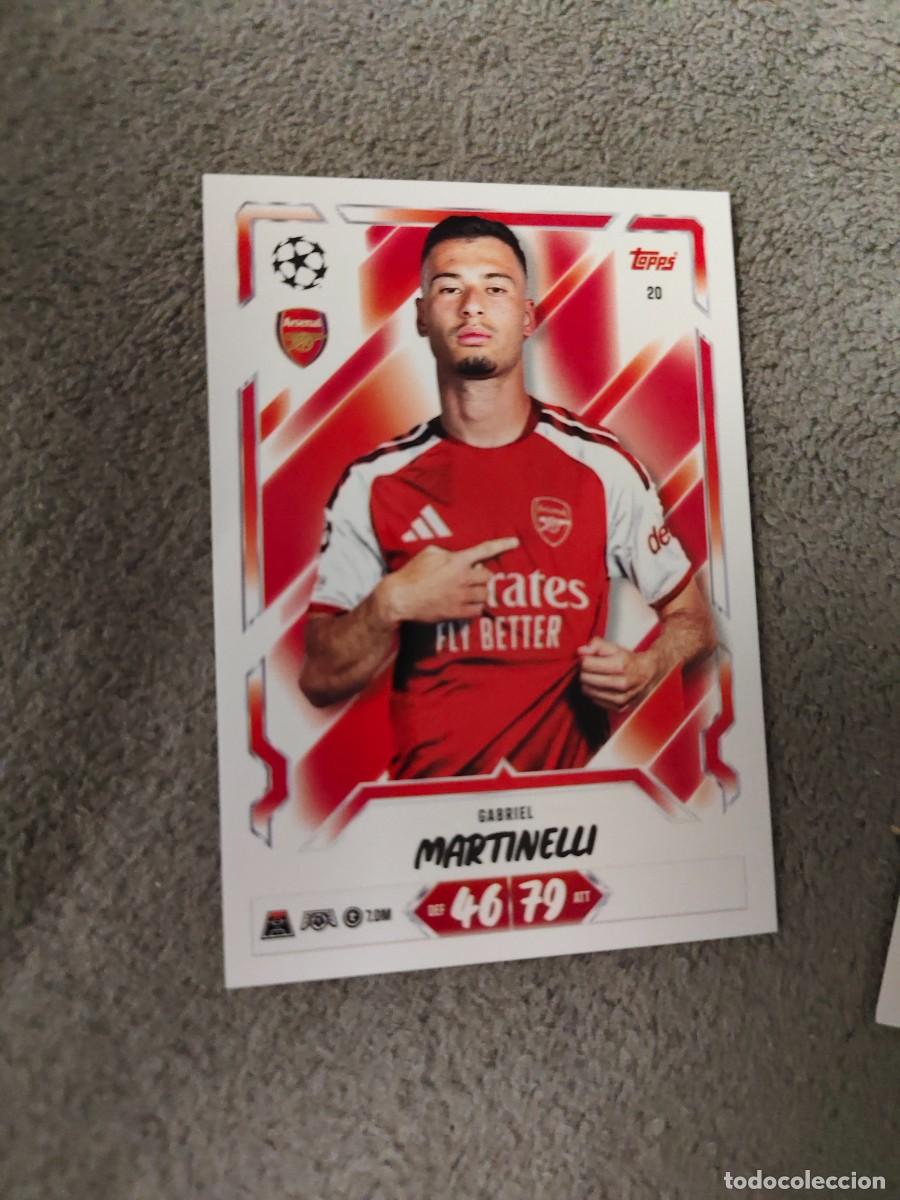 Cromos de f&uacute;tbol: 20 MATCH ATTAX 26/27 GABRIEL MARTINELLI ARSENAL BASE CARD 2026 2027 TOPPS UCC AAU