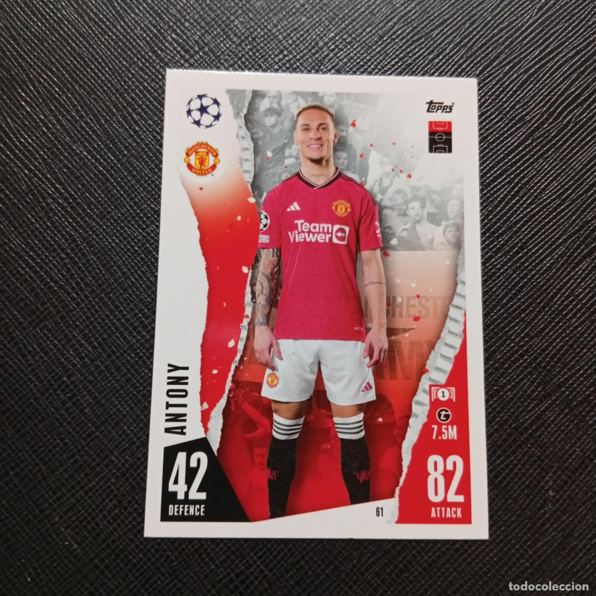 Cromos de f&uacute;tbol: 61 ANTONY MANCHESTER UNITED TOPPS MATCH ATTAX 2023 2024 FUTBOL CROMO 23 24 - A217 PG7