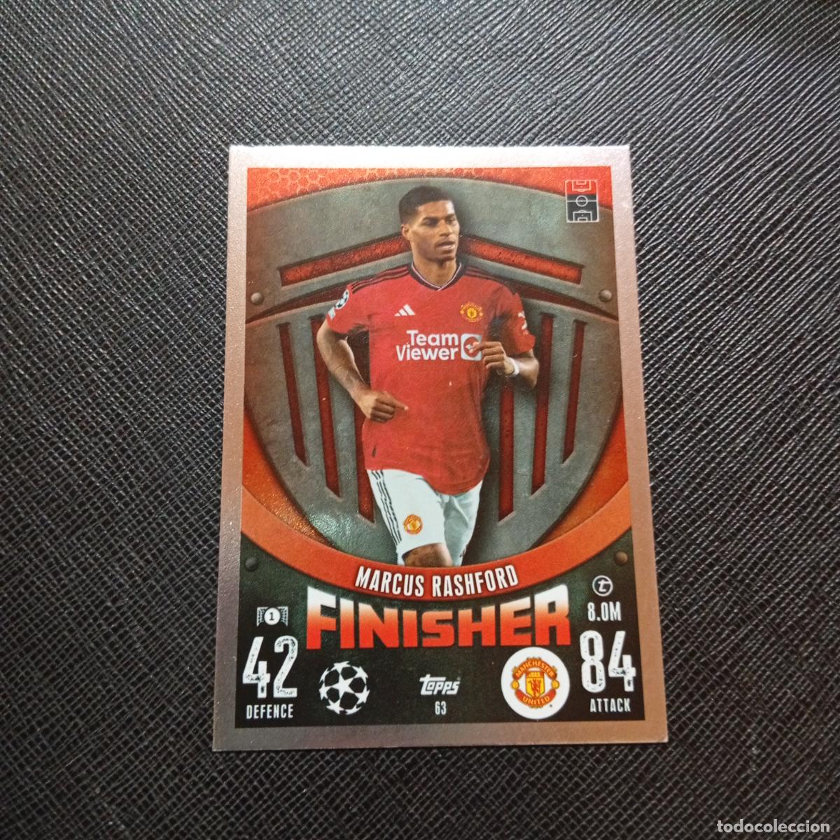 Cromos de f&uacute;tbol: 63 RASHFORD MANCHESTER UNITED TOPPS MATCH ATTAX 2023 2024 FUTBOL CROMO 23 24 - A217 PG7