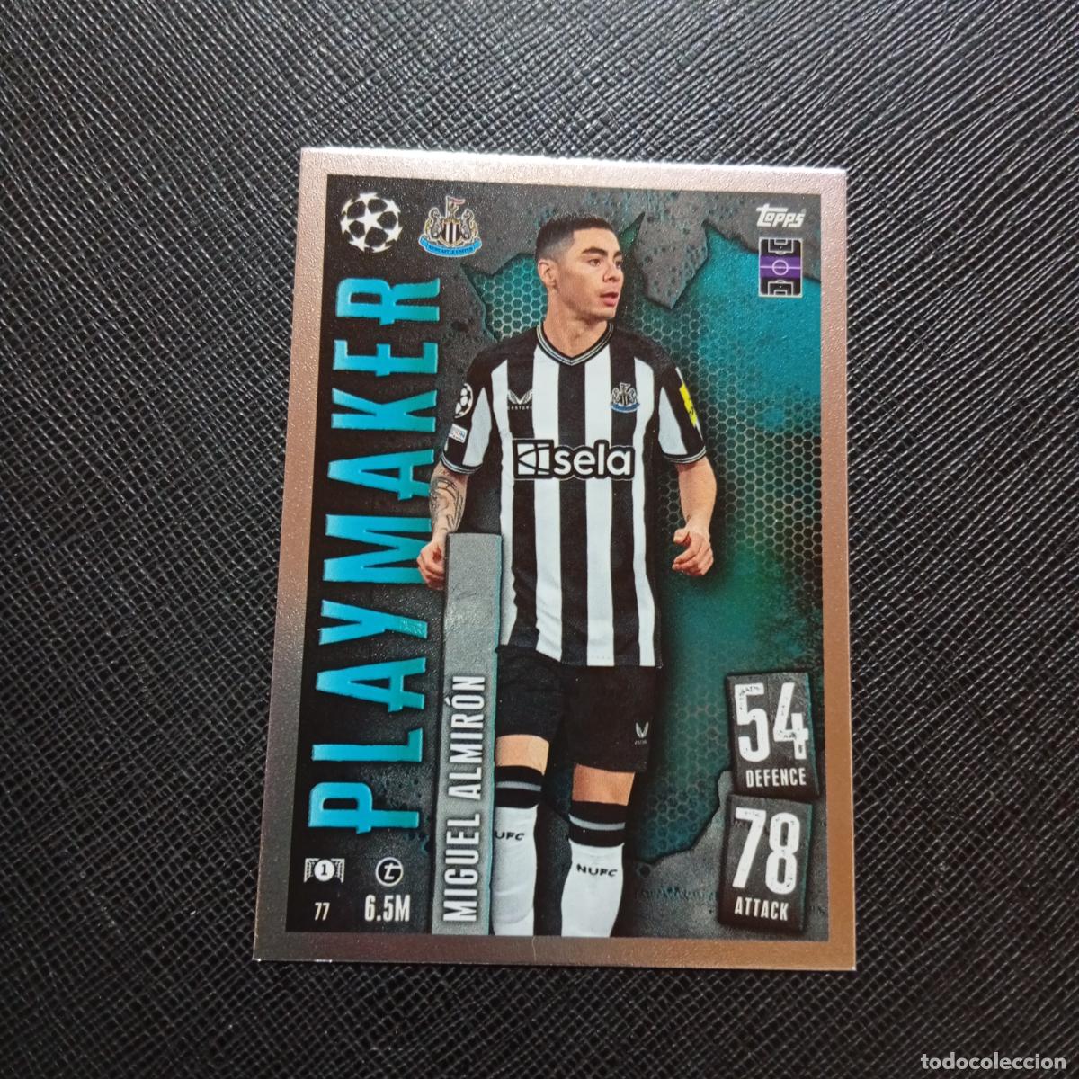 Cartes &agrave; collectionner de Football: 77 MIGUEL ALMIRON NEWCASTLE TOPPS MATCH ATTAX 2023 2024 FUTBOL CROMO 23 24 - A217 PG9