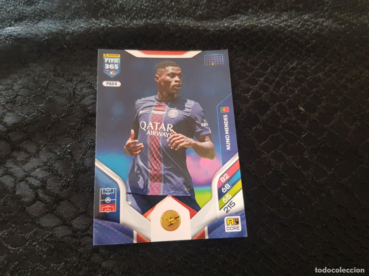 Cromos de f&uacute;tbol: Adrenalyn XL Fifa 365 Panini 2025/2026 25/26 PAS4 Nuno Mendes (PSG)