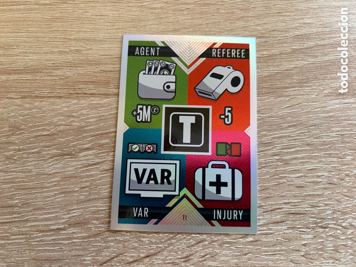 Cromos de f&uacute;tbol: T1 TACTICS AGENT VAR INJURY REFEREE TOPPS MATCH ATTAX 2021 2022 21 22