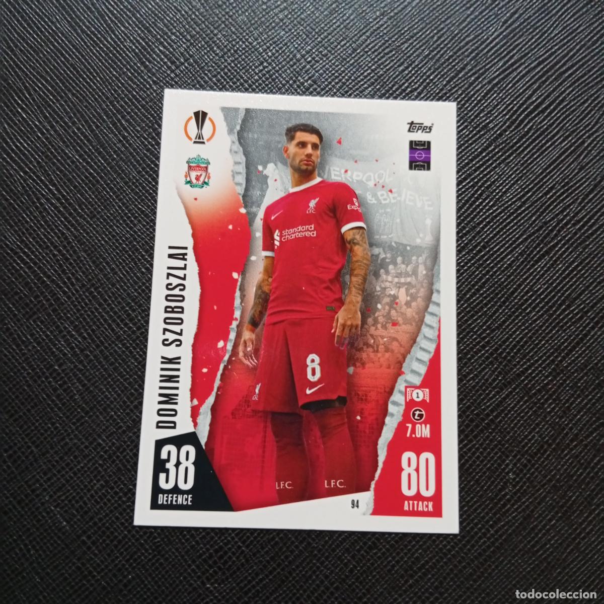 Cromos de f&uacute;tbol: 94 SZOBOSZLAI LIVERPOOL TOPPS MATCH ATTAX 2023 2024 FUTBOL CROMO 23 24 - A217 PG11