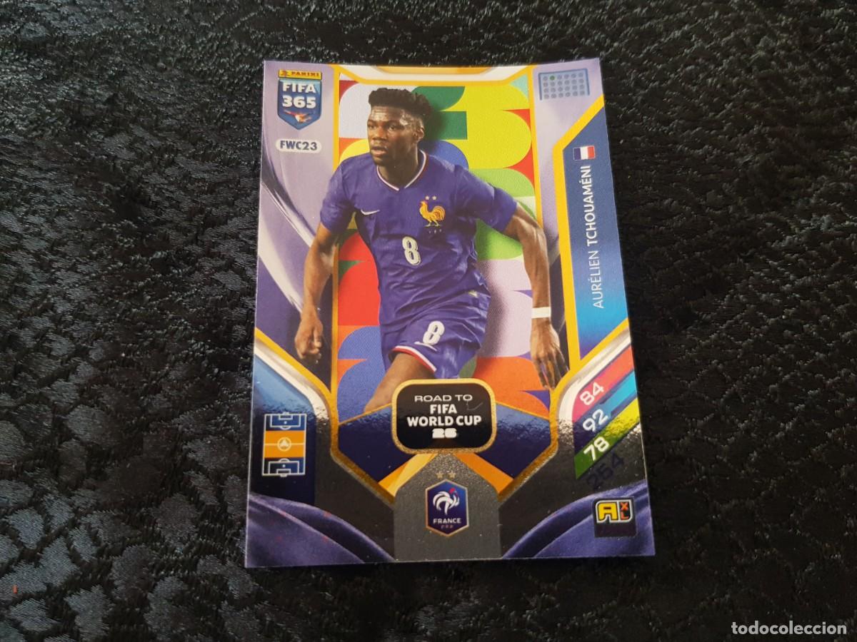 Cromos de f&uacute;tbol: Adrenalyn XL Fifa 365 Panini 2025/2026 25/26 Road to Fifa World Cup FWC23 Tchouam&eacute;ni Francia)