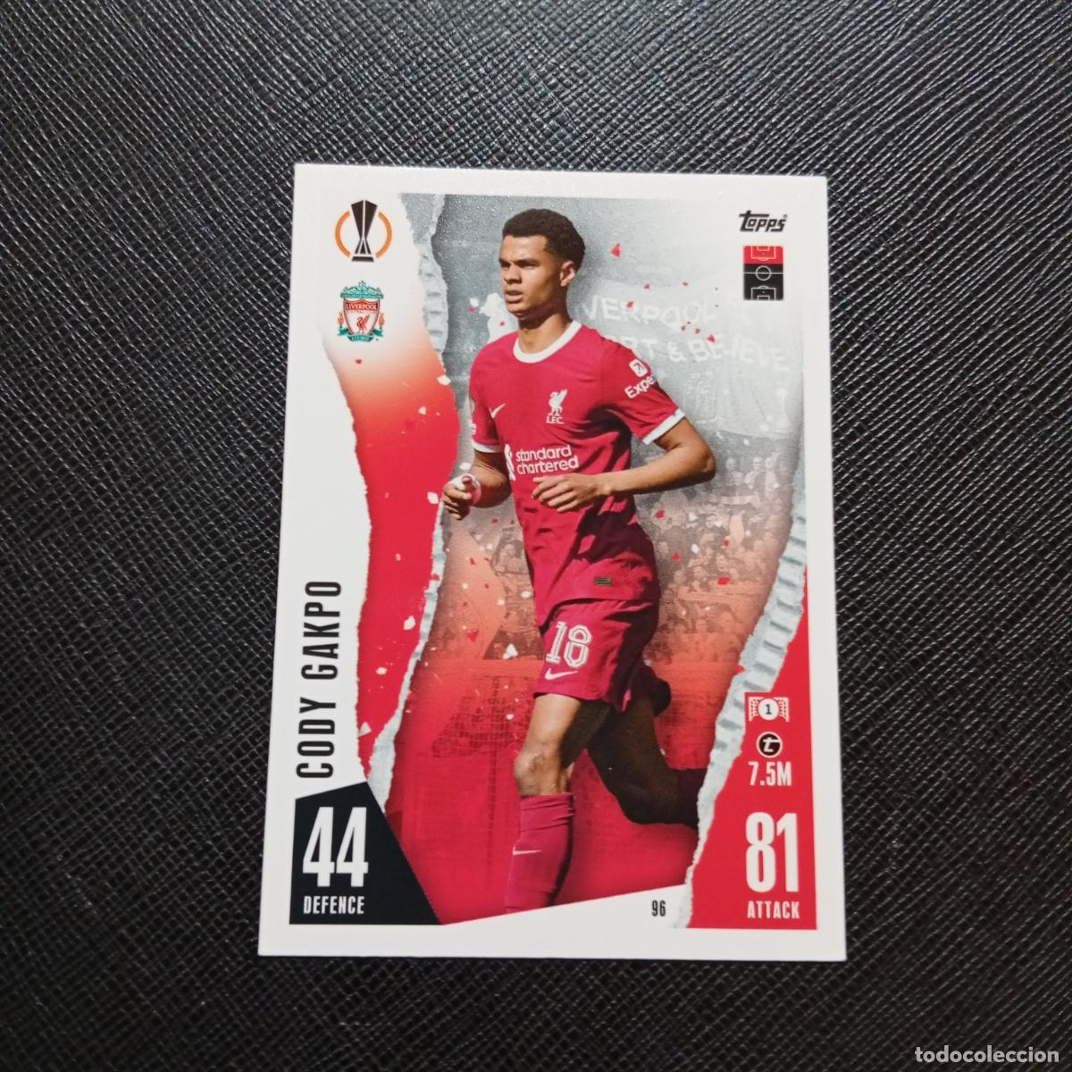 Cromos de f&uacute;tbol: 96 CODY GAKPO LIVERPOOL TOPPS MATCH ATTAX 2023 2024 FUTBOL CROMO 23 24 - A217 PG11