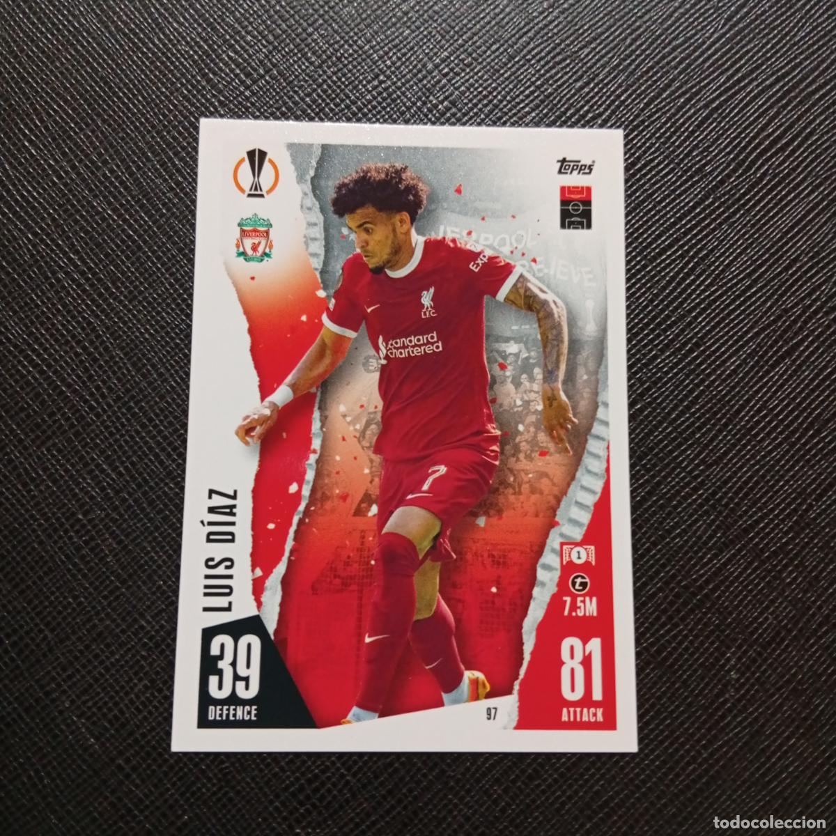 Cromos de f&uacute;tbol: 97 LUIS DIAZ LIVERPOOL TOPPS MATCH ATTAX 2023 2024 FUTBOL CROMO 23 24 - A217 PG11